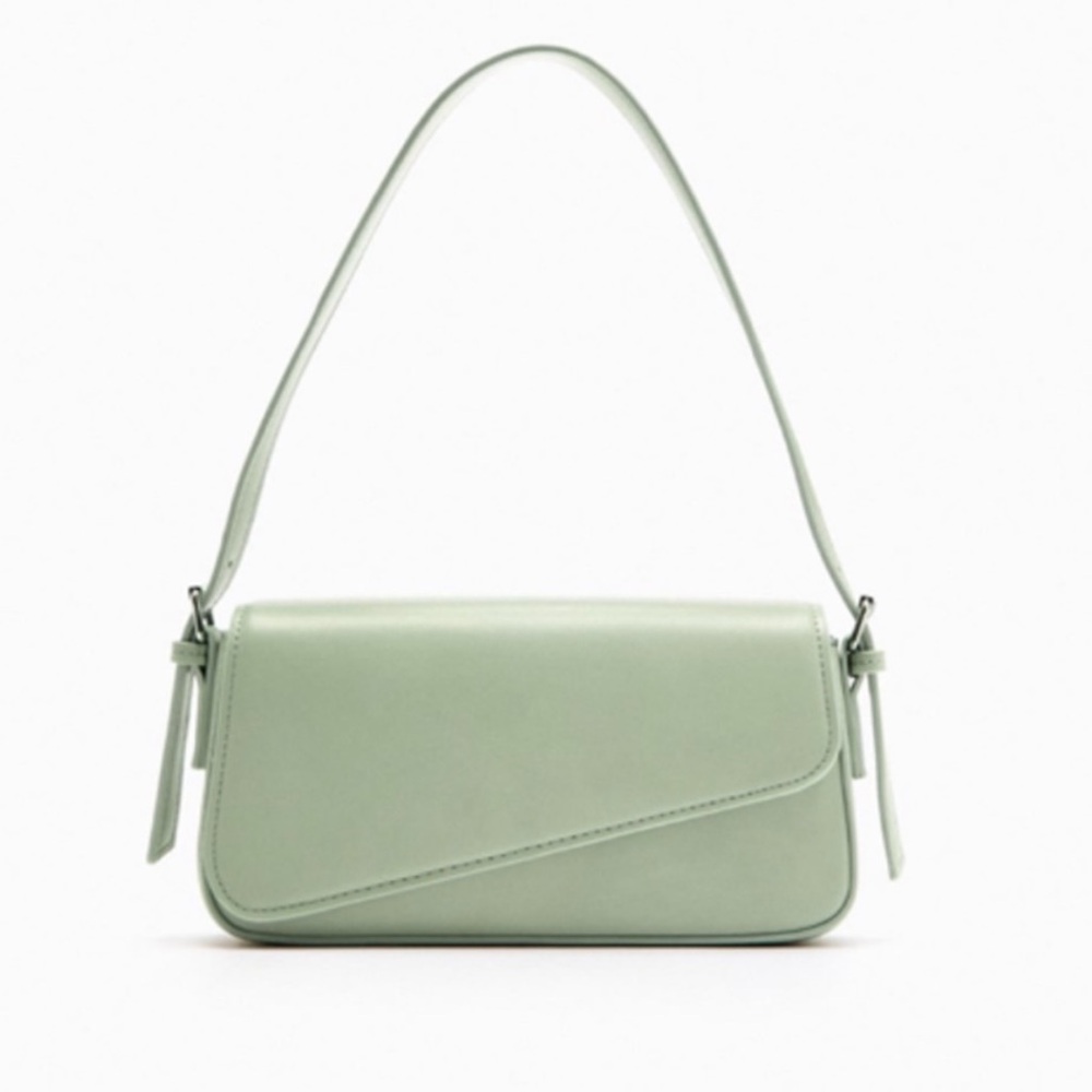 Zara Geometric Flap Shoulder Bag